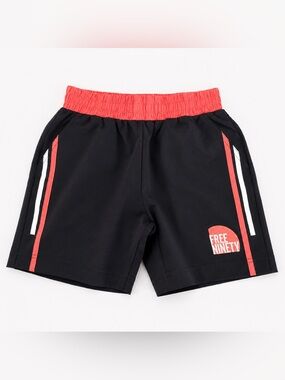 NWOT Baseball Lifestyle collab  Black Athletic Shorts with Coral Waistband
